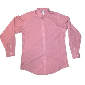 Brooks Brothers Regent Red Dress Shirt Button Down 16.5/37